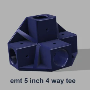 emt 5 inch 4 way tee