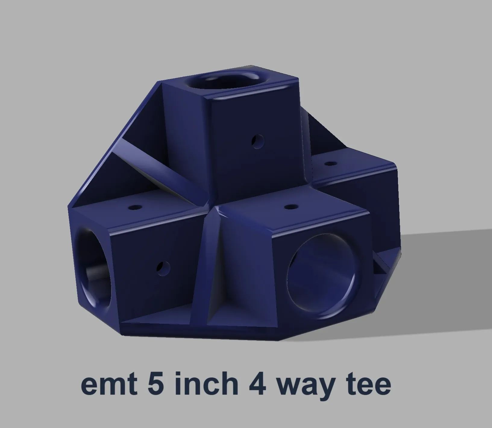 emt 5 inch 4 way tee emt 5 inch 4 way tee