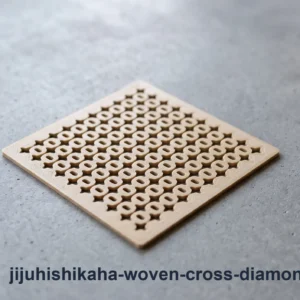 jijuhishikaha woven cross diamond