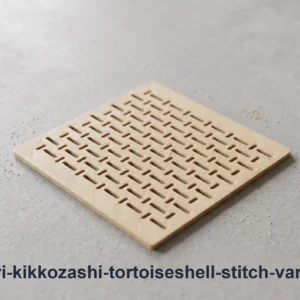 kawari kikkozashi tortoiseshell stitch variation