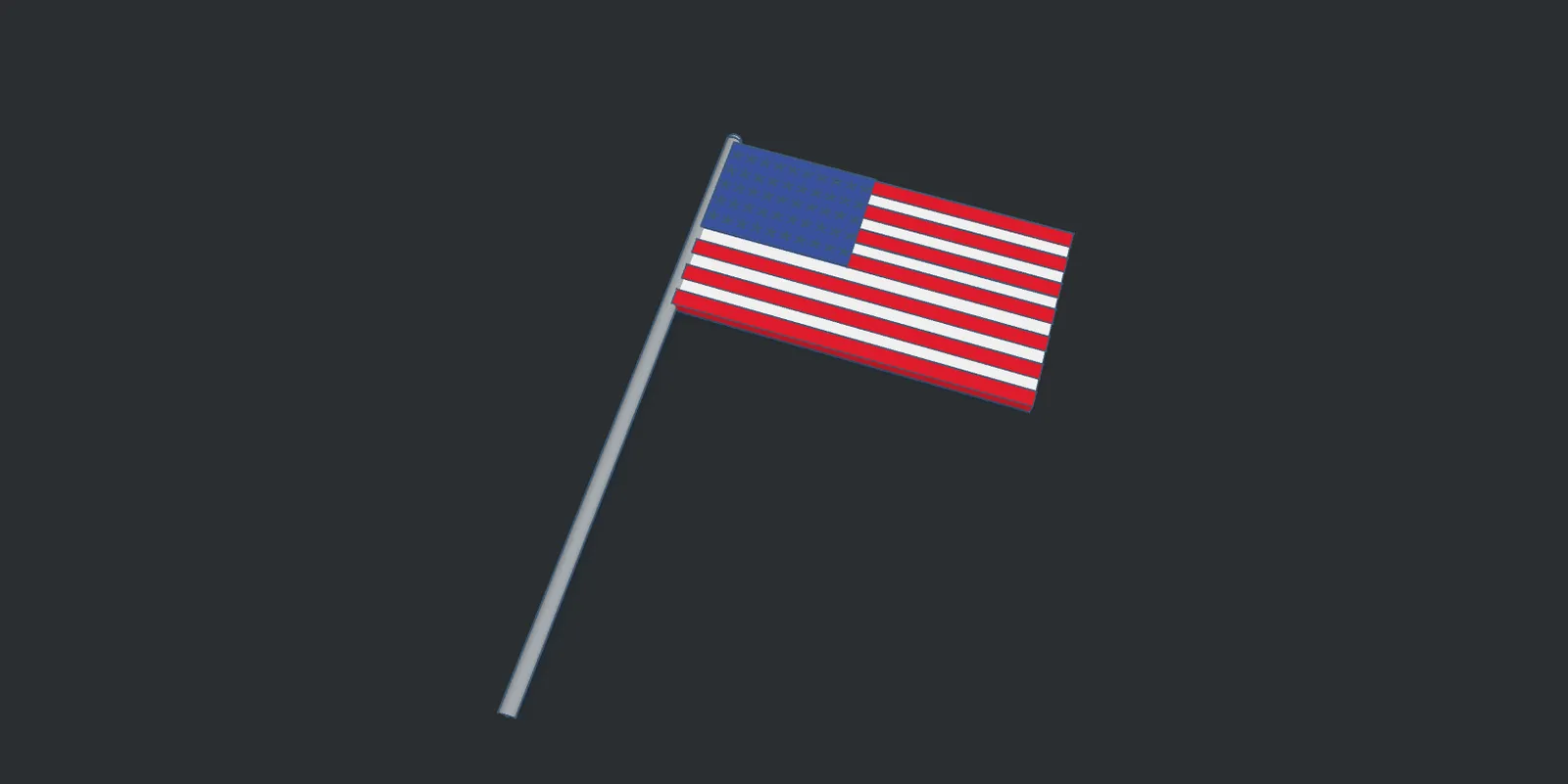 USA Flagge mit Standfuss | Amerikanische Flagge Deko