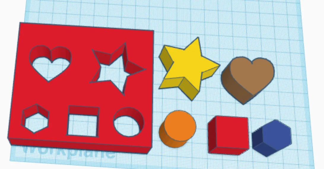 Formen-Sortierspiel für Kinder | Lernspielzeug aus 3D-Druck