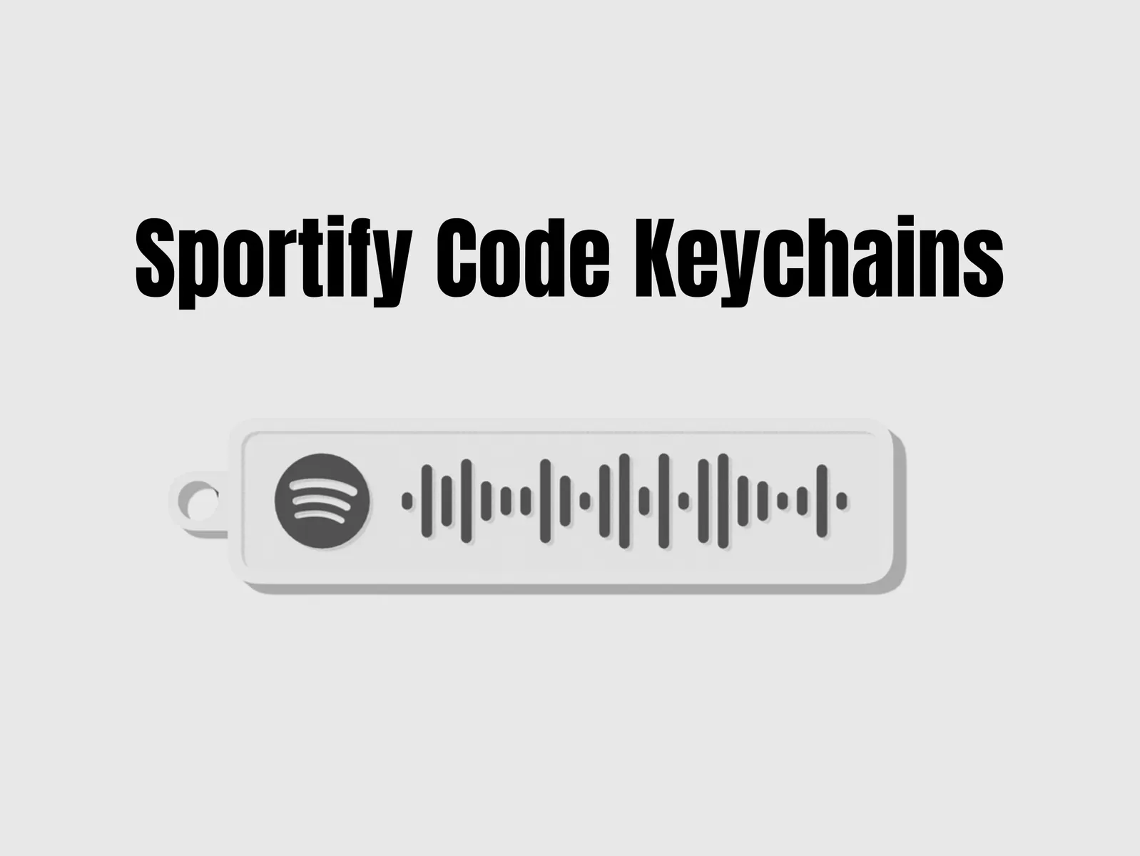 Spotify Code Schlüsselanhänger | Personalisierter Musik-Anhänger