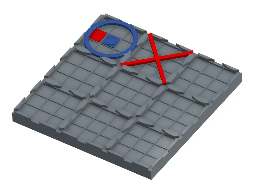 Multi-Stage TicTacToe Brettspiel | Strategisches Logikspiel