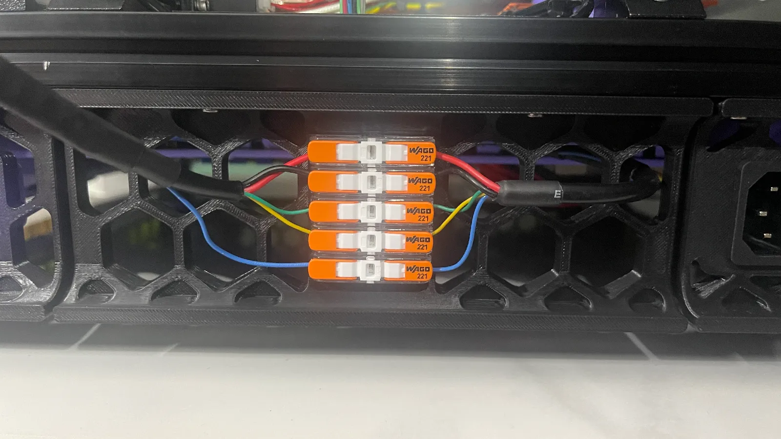Voron 350 Rear Skirt Wago Mount | Kabelmanagement Mod