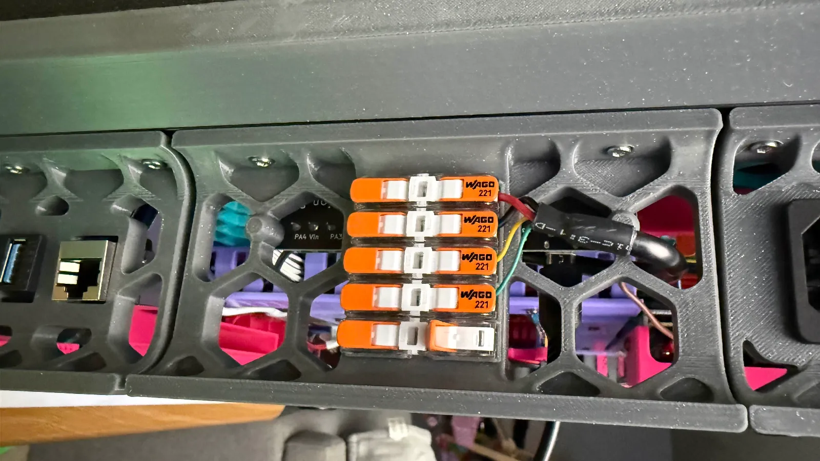 Voron 300/350 Rear Skirt Wago Halterung | Klipper Expander Mod