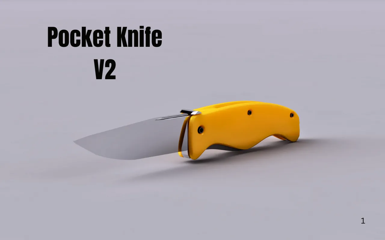 Ergonomisches Taschenmesser V2 | Robustes Outdoor-Werkzeug