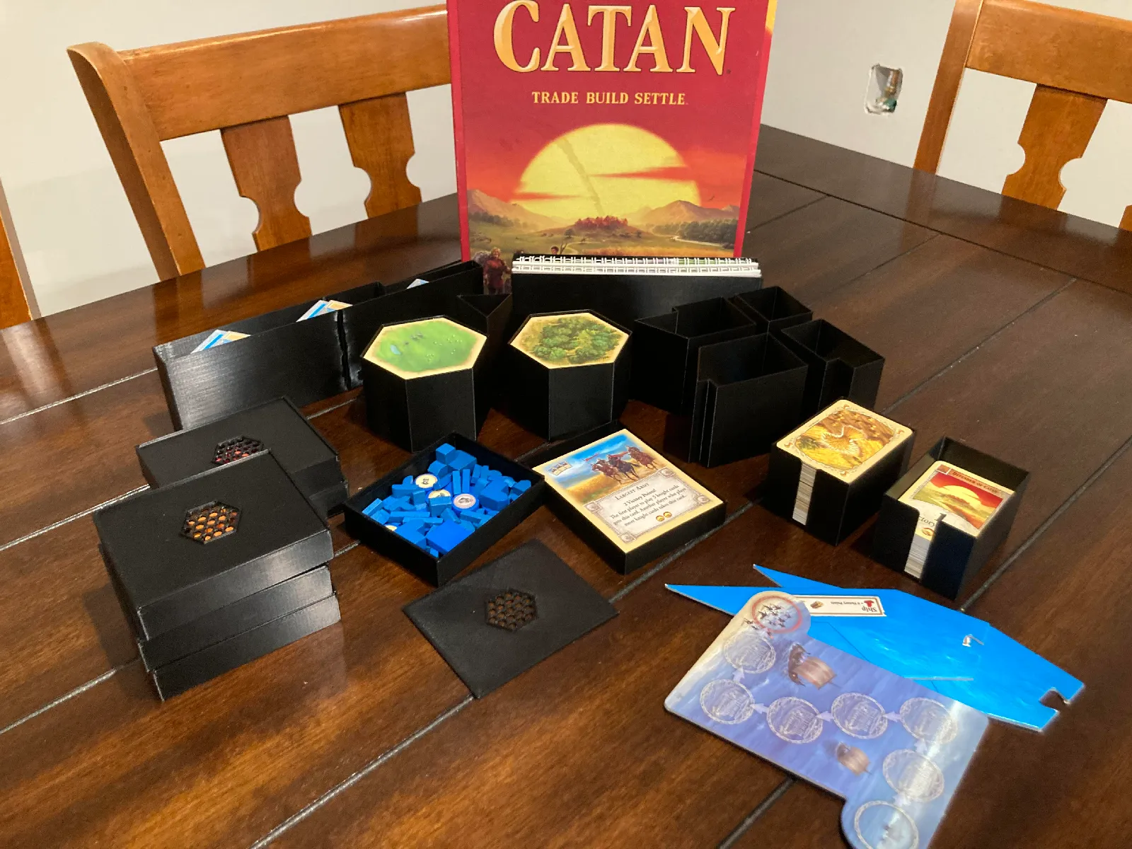 Catan Brettspiel Organizer | Box-Einsatz für Erweiterungen - image3 Catan Brettspiel Organizer | Box-Einsatz für Erweiterungen – Bild 3