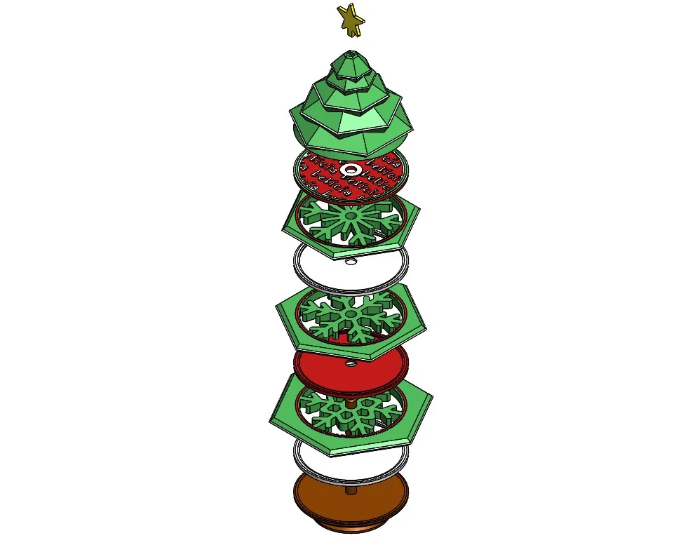 Weihnachtsbaum Untersetzer Set | Festliche Tischdeko