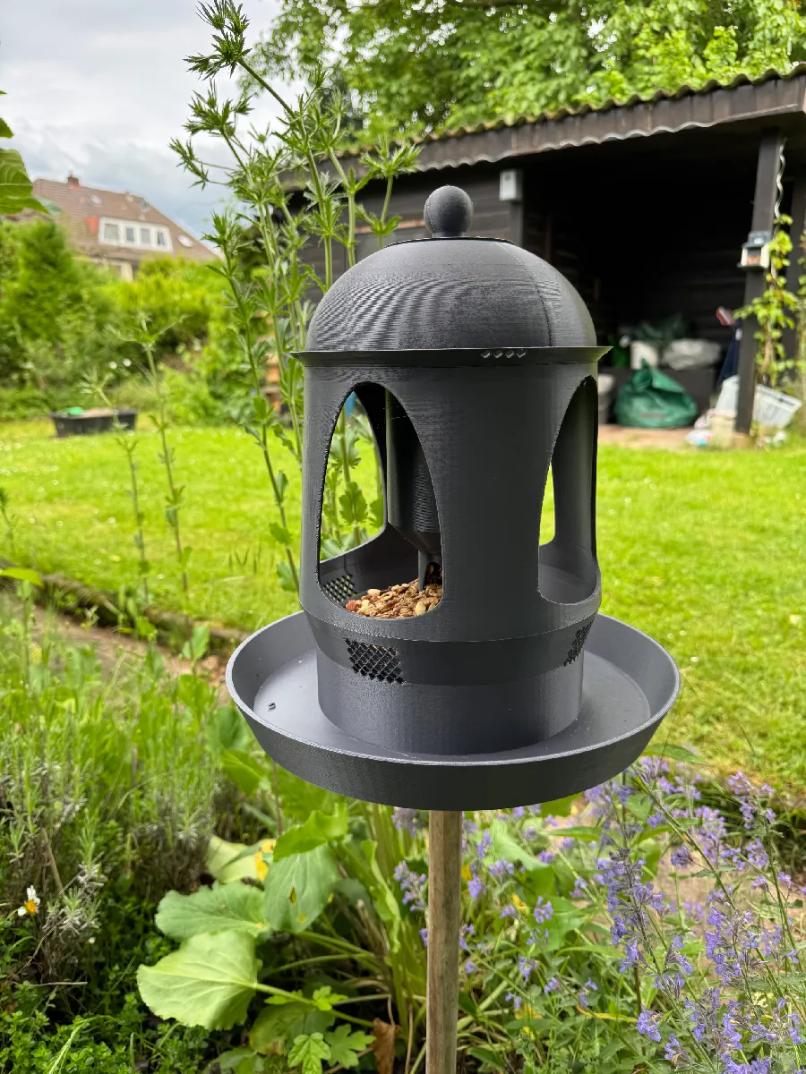 Modernes Vogelhaus | Witterungsbeständiges Futterhäuschen