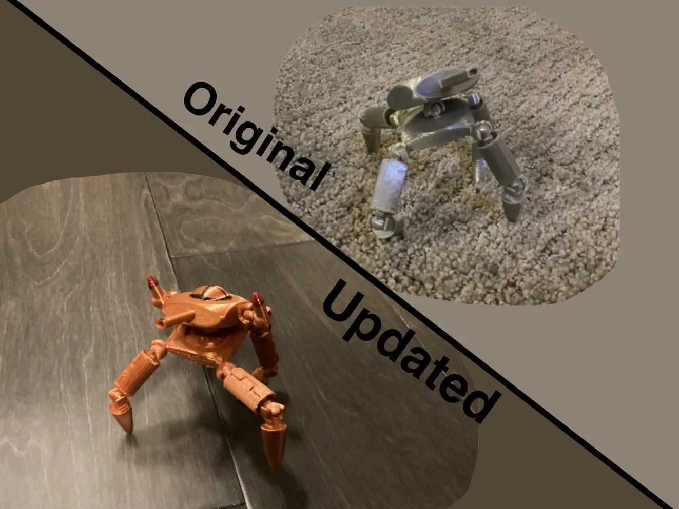 Artillery Bot Mech Figur | Bewegliche Sammlerfigur