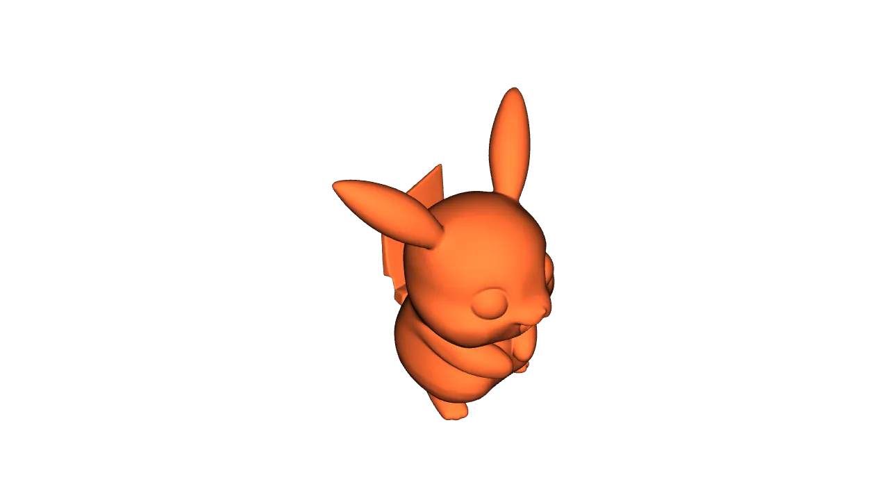 Pikachu Sammlerfigur | 3D-Druck DIY-Rohling - image2 Pikachu Sammlerfigur | 3D-Druck DIY-Rohling – Bild 2