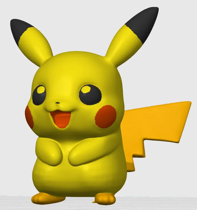 Pikachu Sammlerfigur | 3D-Druck DIY-Rohling - image4 Pikachu Sammlerfigur | 3D-Druck DIY-Rohling – Bild 4