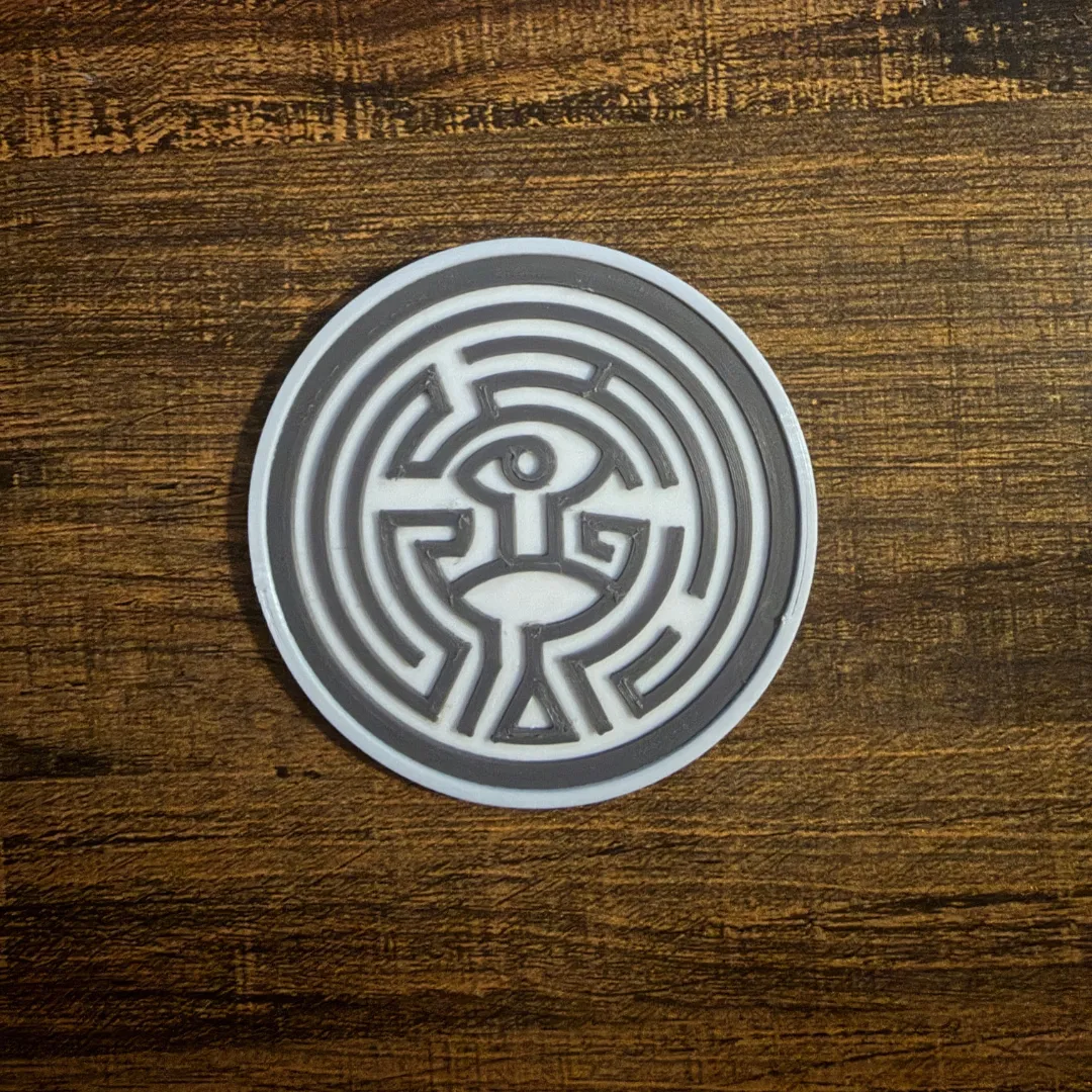 Westworld Maze Untersetzer | Stylisches Sci-Fi Wohnaccessoire