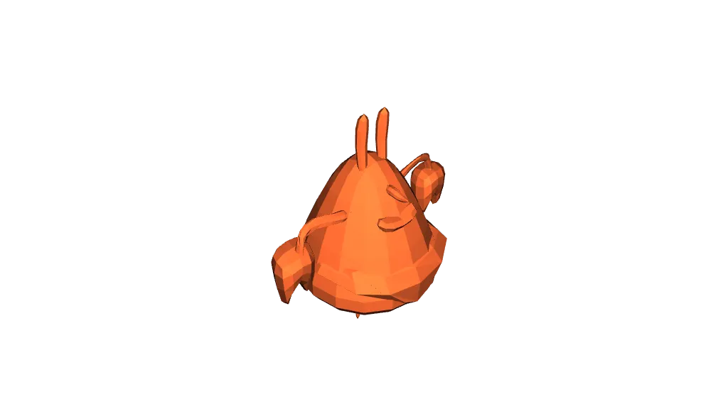 Mr. Crab Figur im Bikini | Lustige Sammlerfigur Low-Poly - image2 Mr. Crab Figur im Bikini | Lustige Sammlerfigur Low-Poly – Bild 2