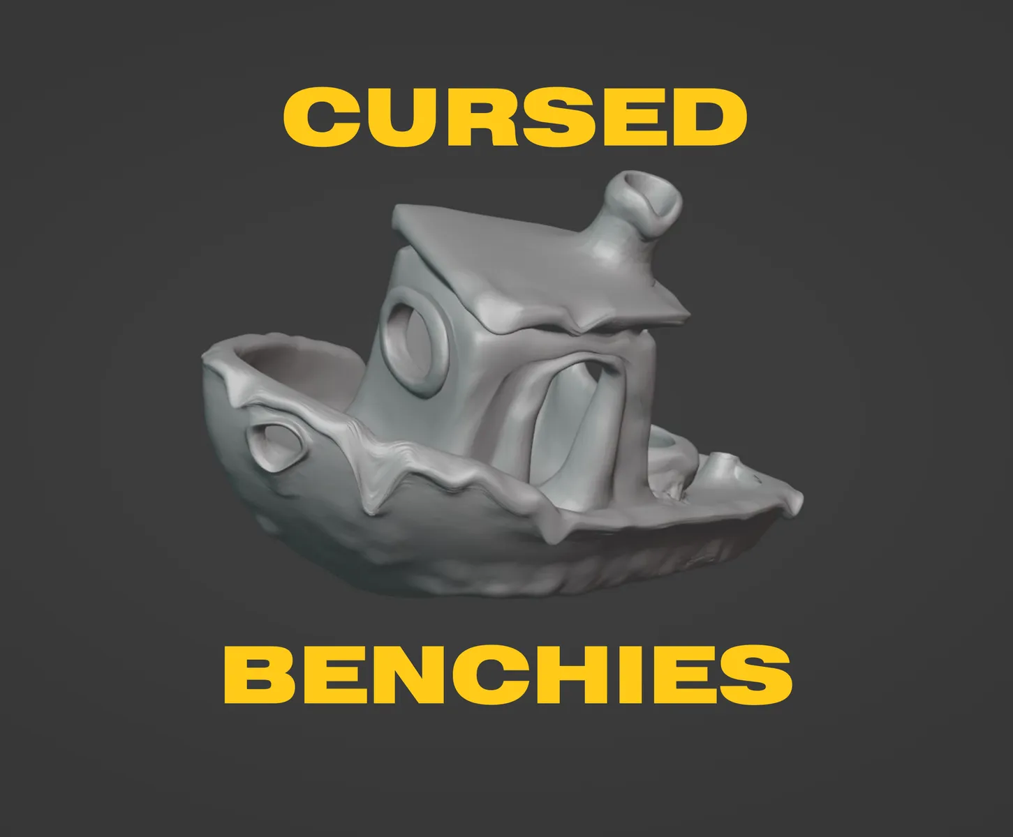 17 Cursed Benchies – Witziges 3D-Druck Test- & Deko-Set