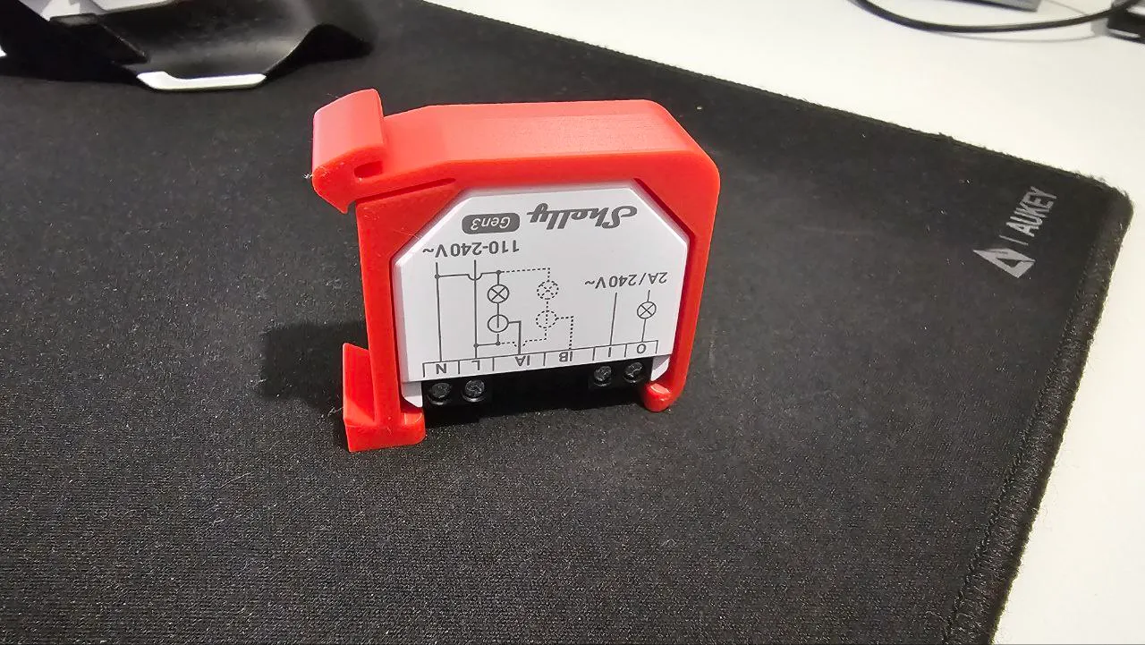 Shelly EM Gen3 DIN Rail Mount | Hutschienen-Halterung