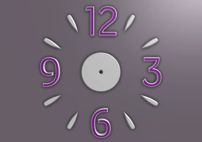 Moderne Wanduhr Ziffern-Set | Minimalistische Wanddeko - image3 Moderne Wanduhr Ziffern-Set | Minimalistische Wanddeko – Bild 3
