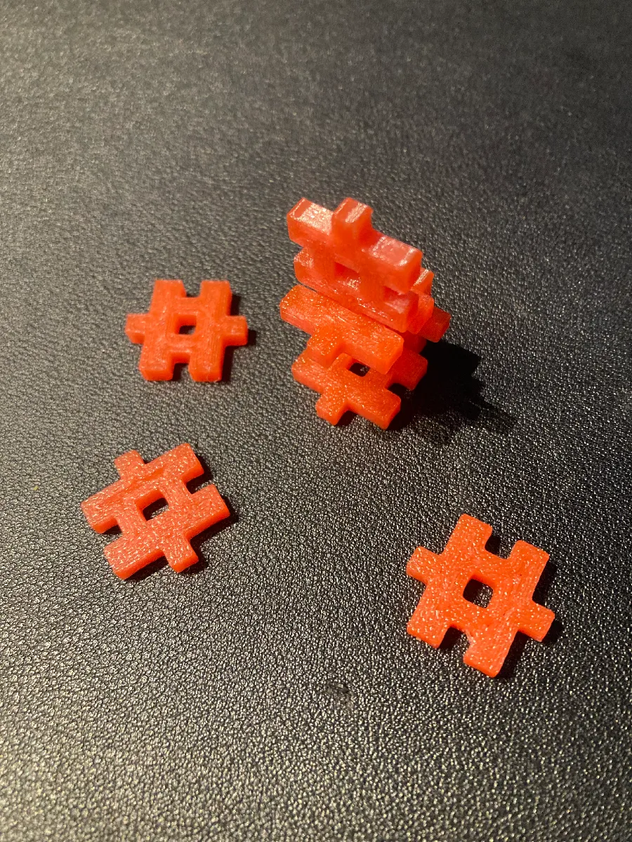 Modulares Steckspielzeug Hashtag | Kreatives Bauspielzeug
