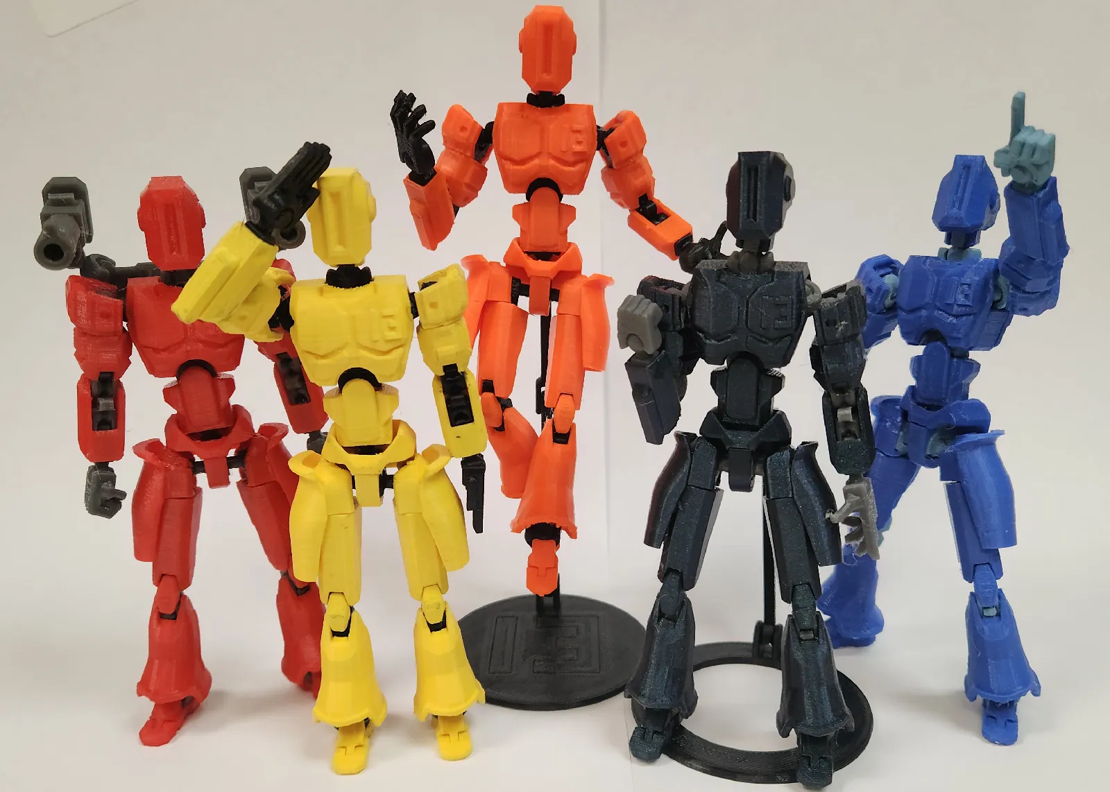 Vanguard 13 Actionfigur | 3D-Druck Sammlerfigur Weiss