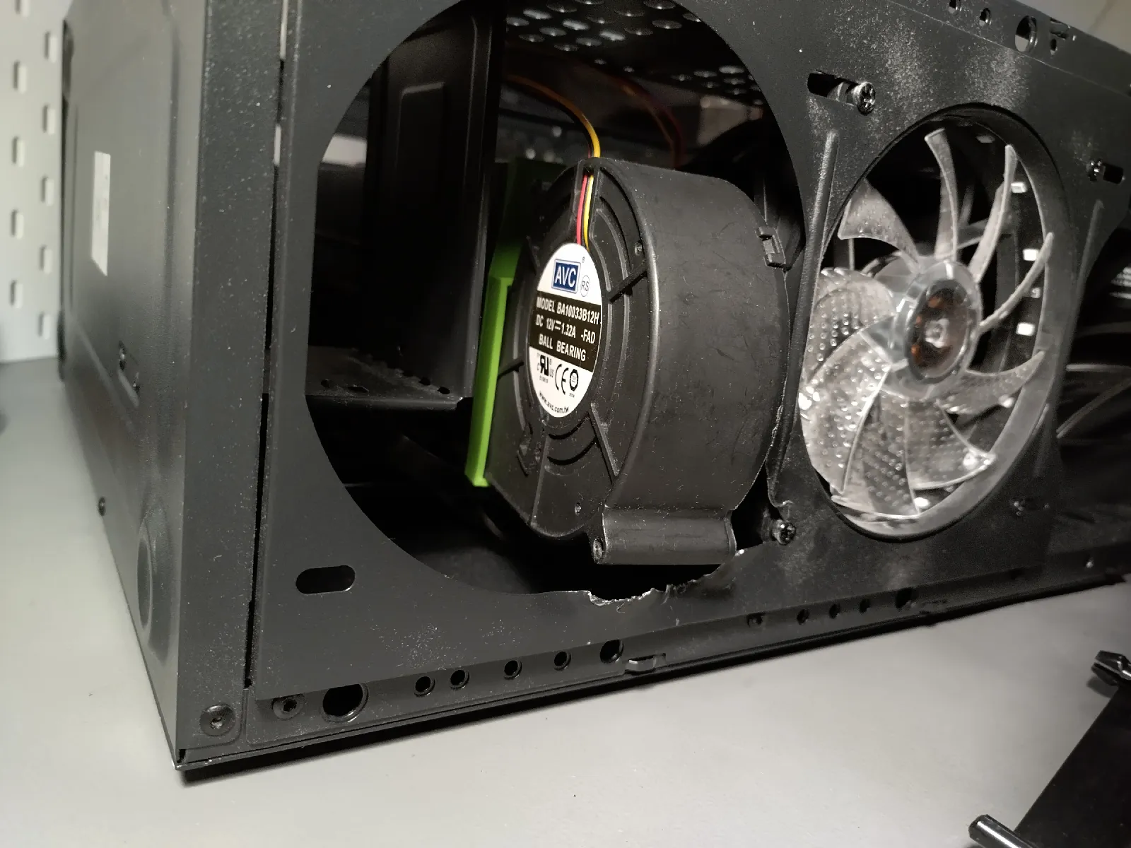 AMD Instinct MI50 Lüfter-Adapter | GPU Blower Shroud