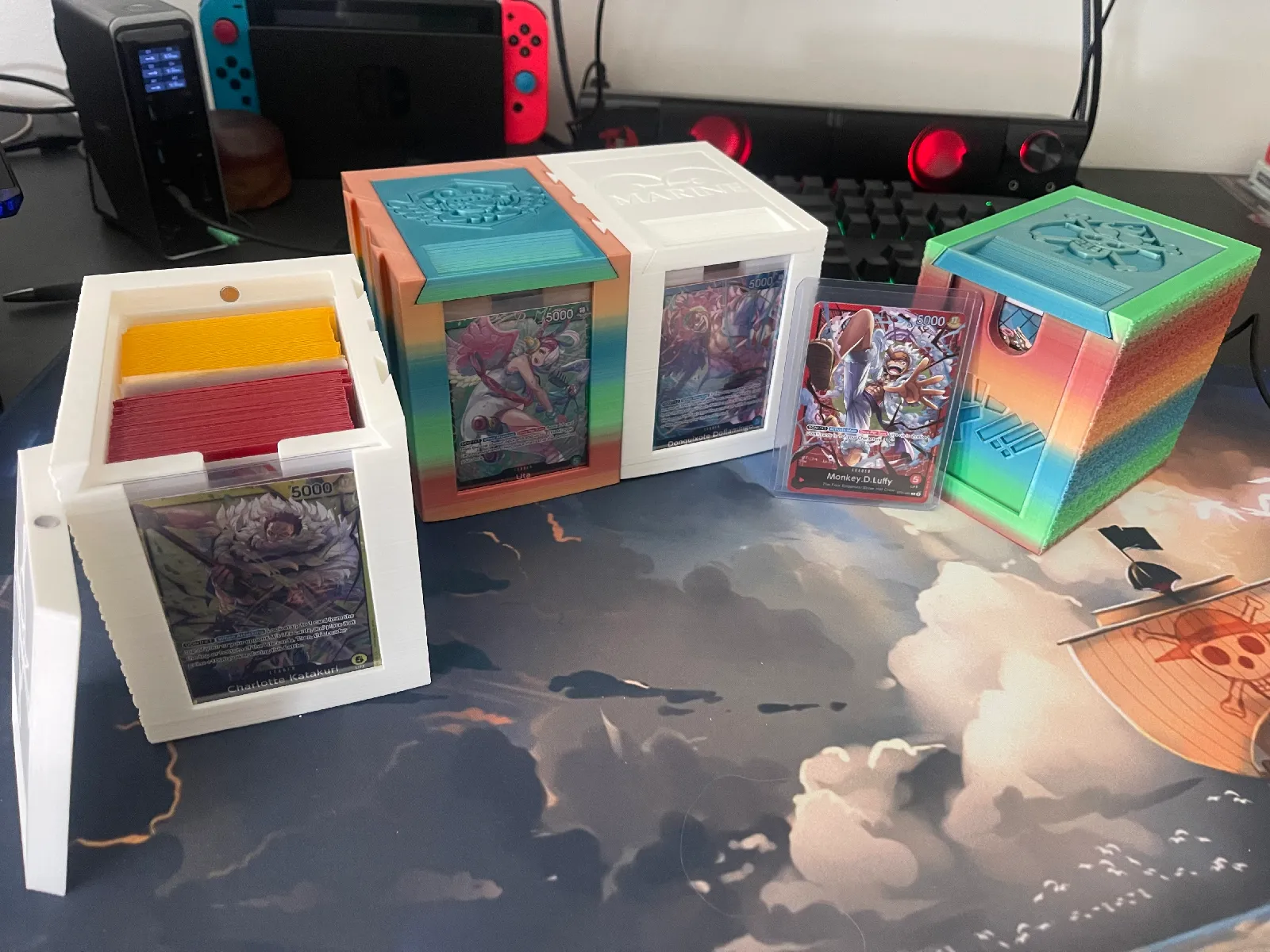 One Piece TCG Deck Box mit Magnetverschluss | Kartenbox