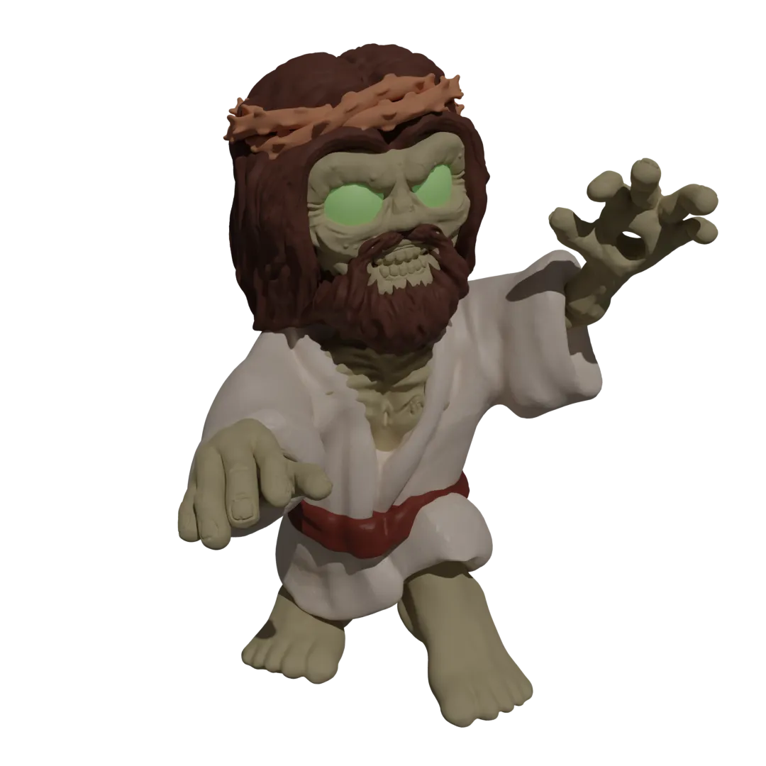 Zombie Jesus Osterfigur | Makabre Osterdeko Sammlerstück - image5 Zombie Jesus Osterfigur | Makabre Osterdeko Sammlerstück – Bild 8