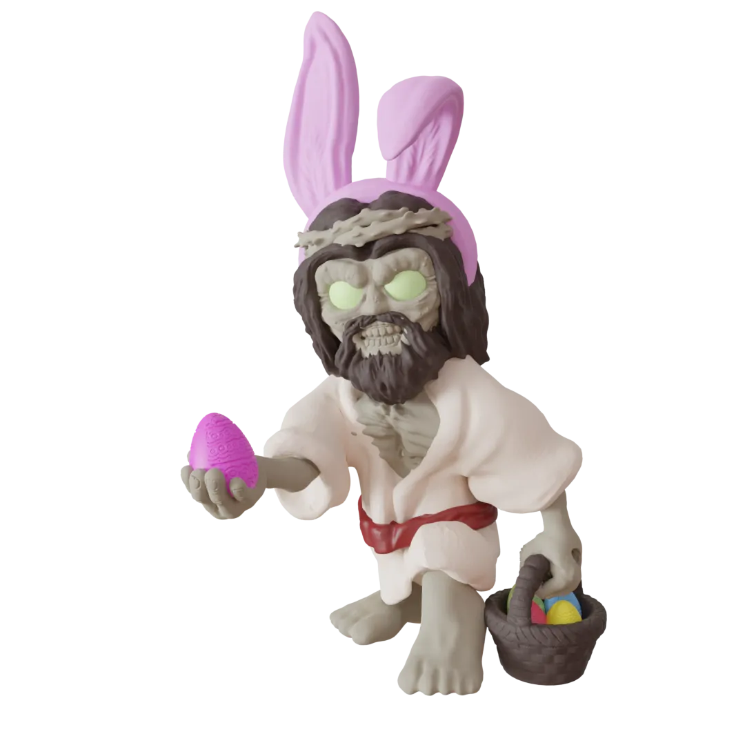 Zombie Jesus Osterfigur | Makabre Osterdeko Sammlerstück - image7 Zombie Jesus Osterfigur | Makabre Osterdeko Sammlerstück – Bild 10