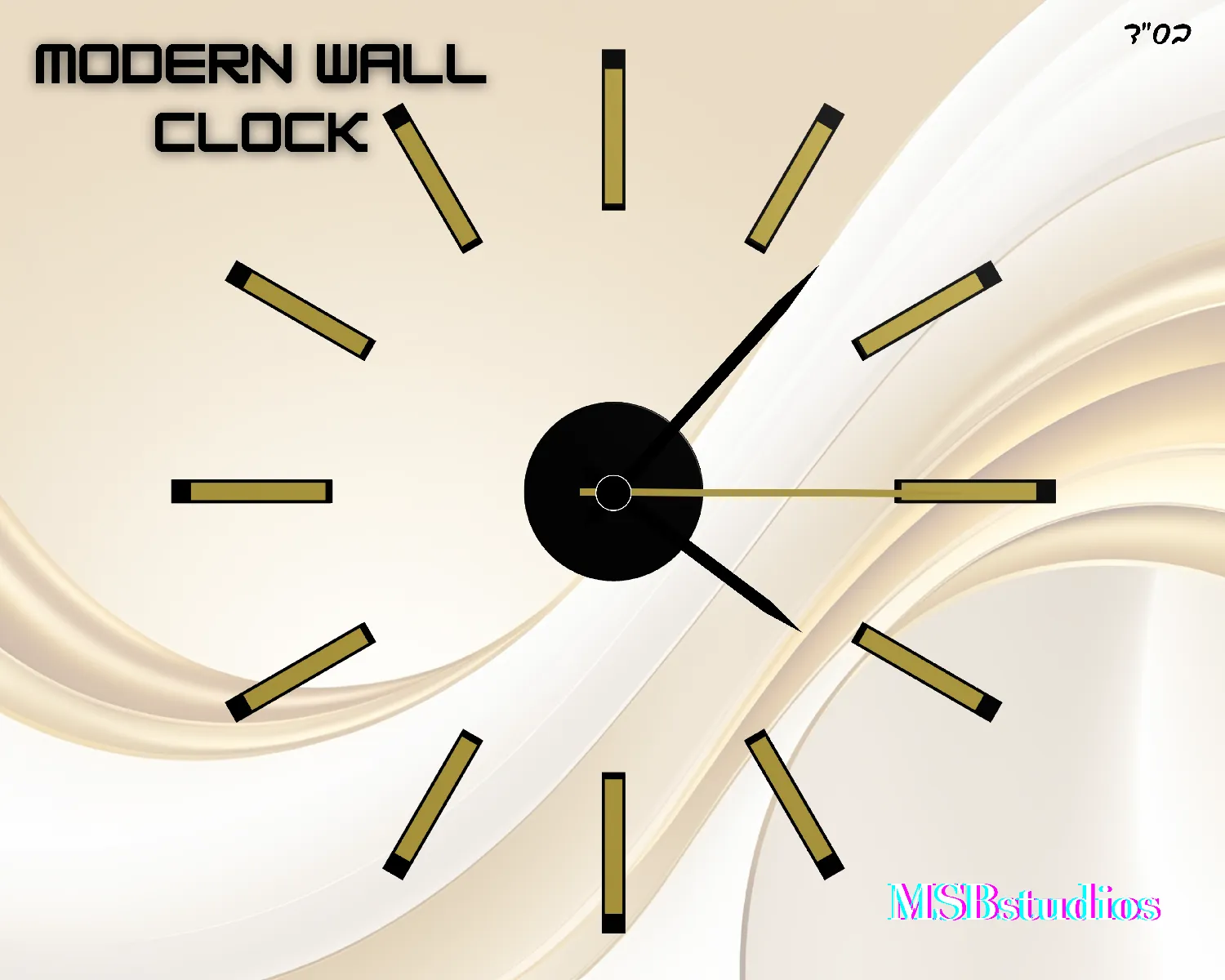 Moderne Wanduhr minimalistisch | Design Wanddeko - image6 Moderne Wanduhr minimalistisch | Design Wanddeko – Bild 6