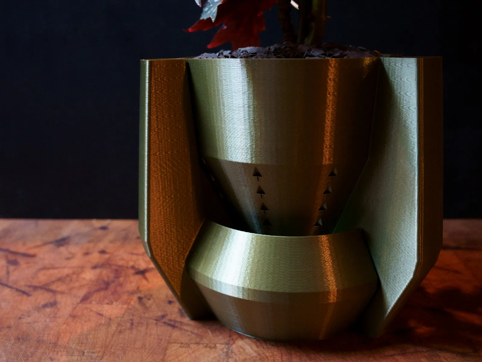 Art Deco Blumentopf mit Bewässerung | Design Pflanzgefäss