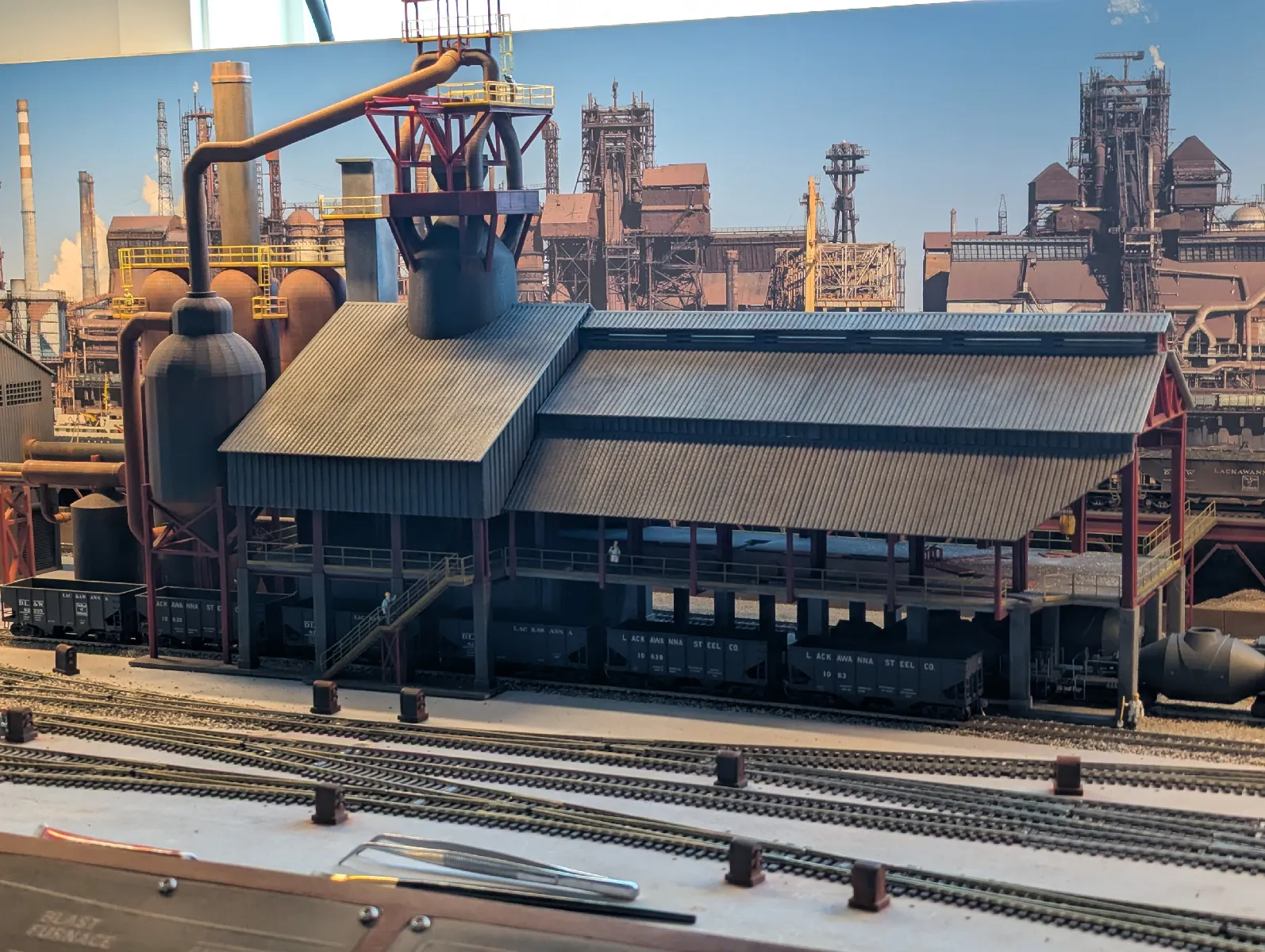 HO Hochofen Modellbausatz | Eisenbahn Diorama Zubehör