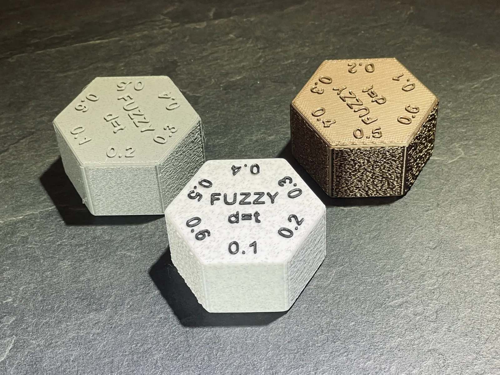 Fuzzy Skin Oberflächen-Muster Hexagon