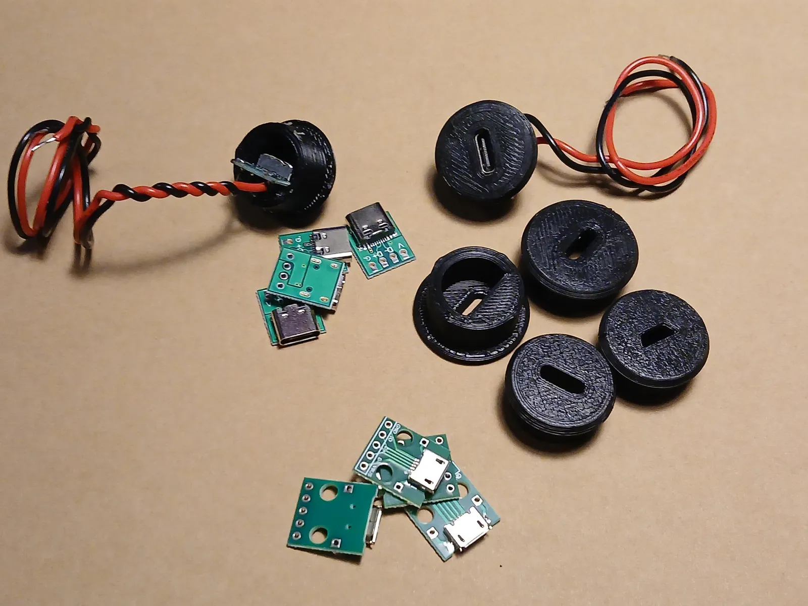 USB Panel Mount Adapter | USB-C & Micro-USB Einbaubuchse