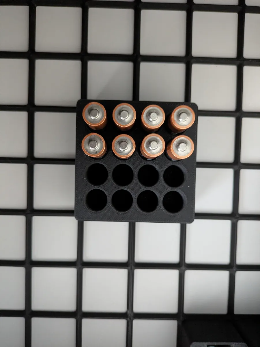 Gridfinity AA Batterie Box 2x2 | Organizer für Schubladen