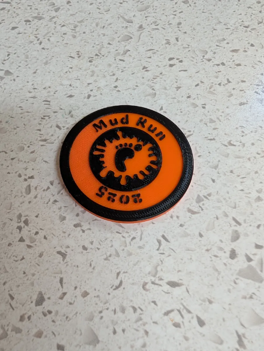 Mud Run Challenge Coin | Medaille für Hindernislauf
