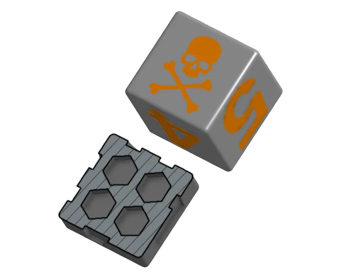Skull D6 Würfel | Tabletop & RPG Zubehör