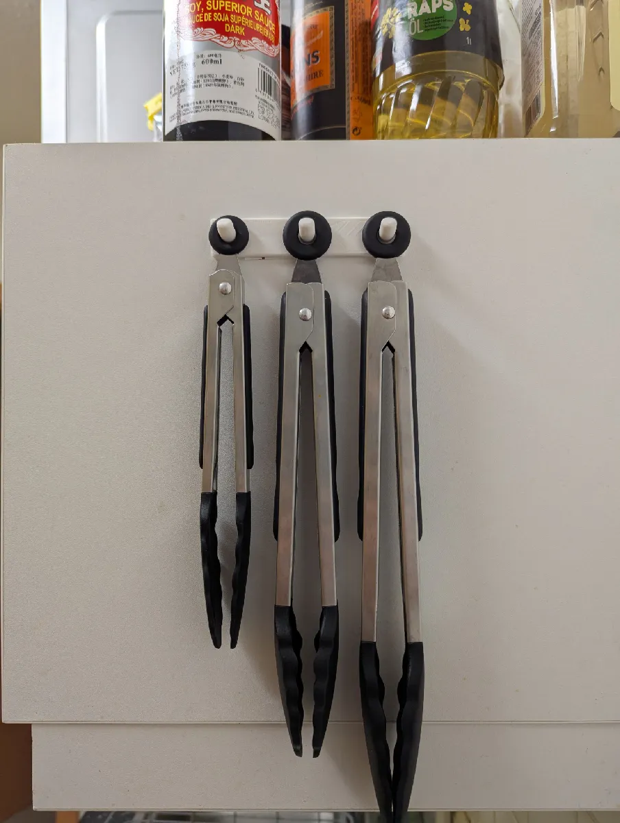 Küchenzangen Halterung | Wandhaken für Grill- & Kochzangen
