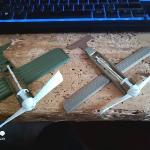 Gummimotor Flugzeug Modell | Mechanisches Spielzeug