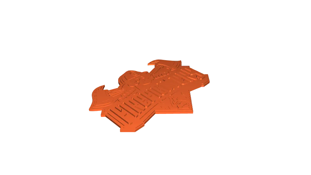 Savannah Banana Firefighters Logo | 3D-Druck Sammlerfigur - image2 Savannah Banana Firefighters Logo | 3D-Druck Sammlerfigur – Bild 2