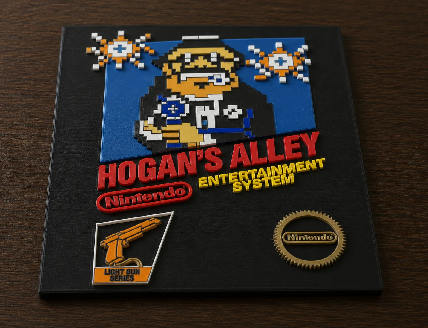 Hogan's Alley Nintendo Cover | Retro Gaming Wanddeko