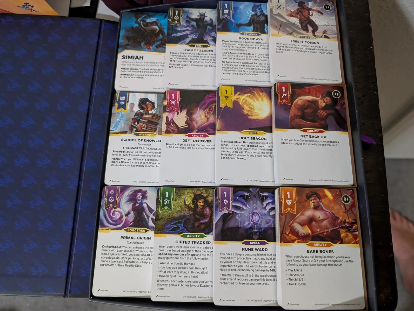 Daggerheart Karten-Organizer | Tabletop Kartenhalter Box