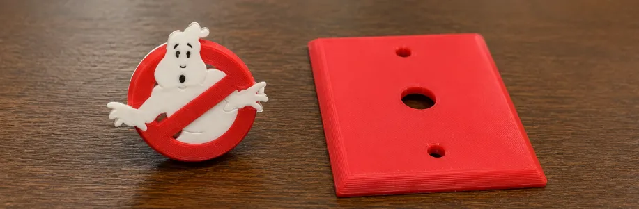 Ghostbusters Lichtschalter-Abdeckung & Dimmer-Knopf