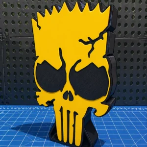Bart Totenkopf Figur | Punisher Style Deko | Fankunst