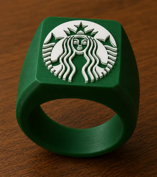 Starbucks Ring | Kaffeeliebhaber Accessoire & Fankunst