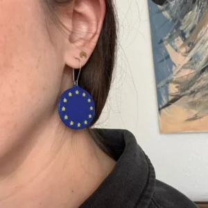 EU Ohrringe Europa Flagge | Modisches Accessoire & Fankunst