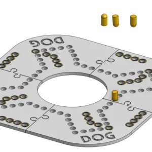 DOG Brettspiel Set | Modulares Ludo-Style Spiel für 4 Personen