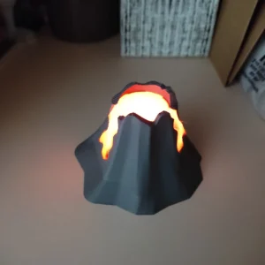 Vulkan LED-Teelichthalter | Dekorative Leuchte & Diorama
