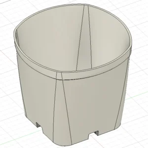 Blumentopf mit Drainage 2L | Modernes Pflanzgefäss