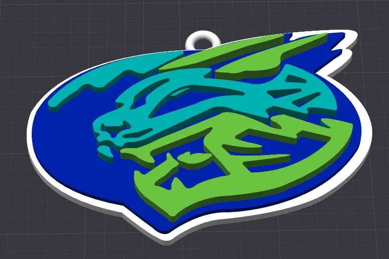 Lynchburg Hillcats Fan-Kette | Oversized Sport-Anhänger - image3 Lynchburg Hillcats Fan-Kette | Oversized Sport-Anhänger – Bild 3