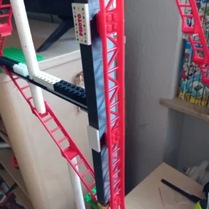 Vertikaler Achterbahn-Schienenhalter | Klemmbaustein Adapter